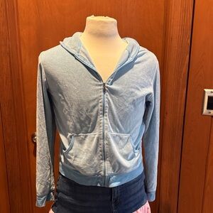 Victoria's Secret Sky Blue Zip-Up Hoodie